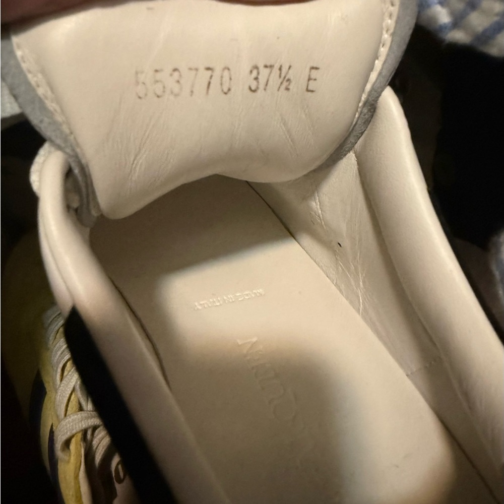 Alexander McQueen White and Black Sneakers AUTHENTIC - Picture 12 of 12